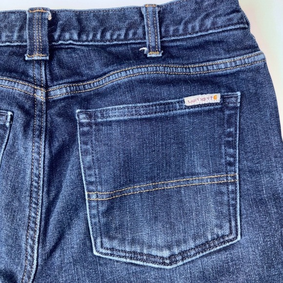 Carhartt Women's Original Fit Straight Leg Flannel Lined Jeans - Size 8 - Picture 5 of 6